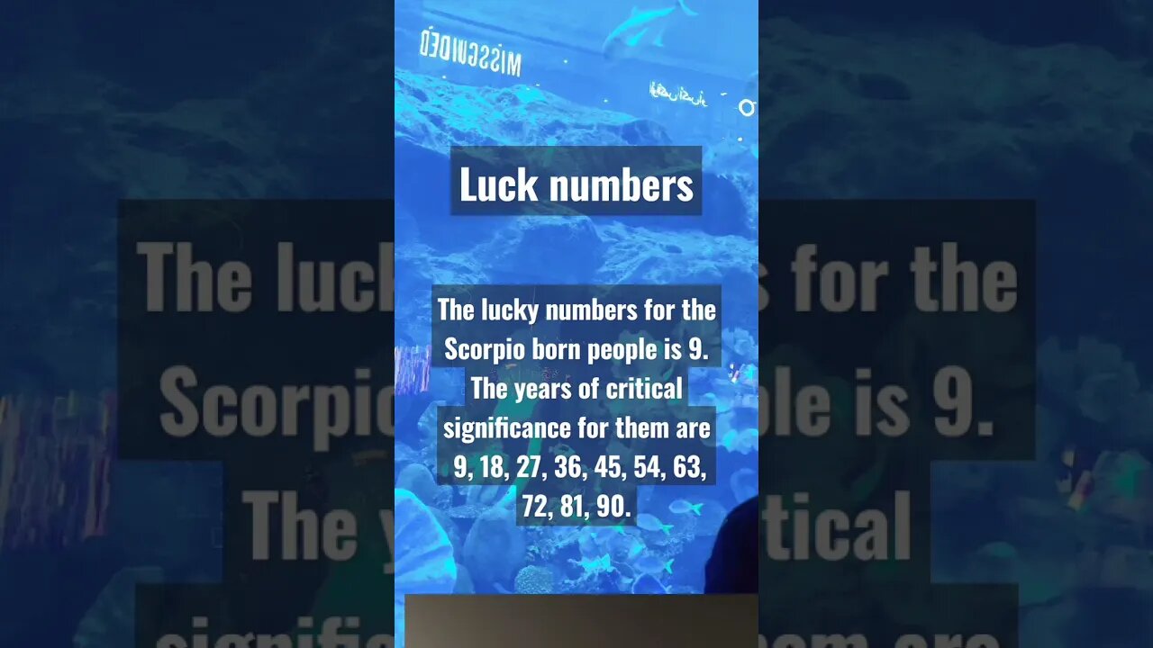 scorpio lucky numbers #shorts #short #viral #motivational #scorpio #numerology