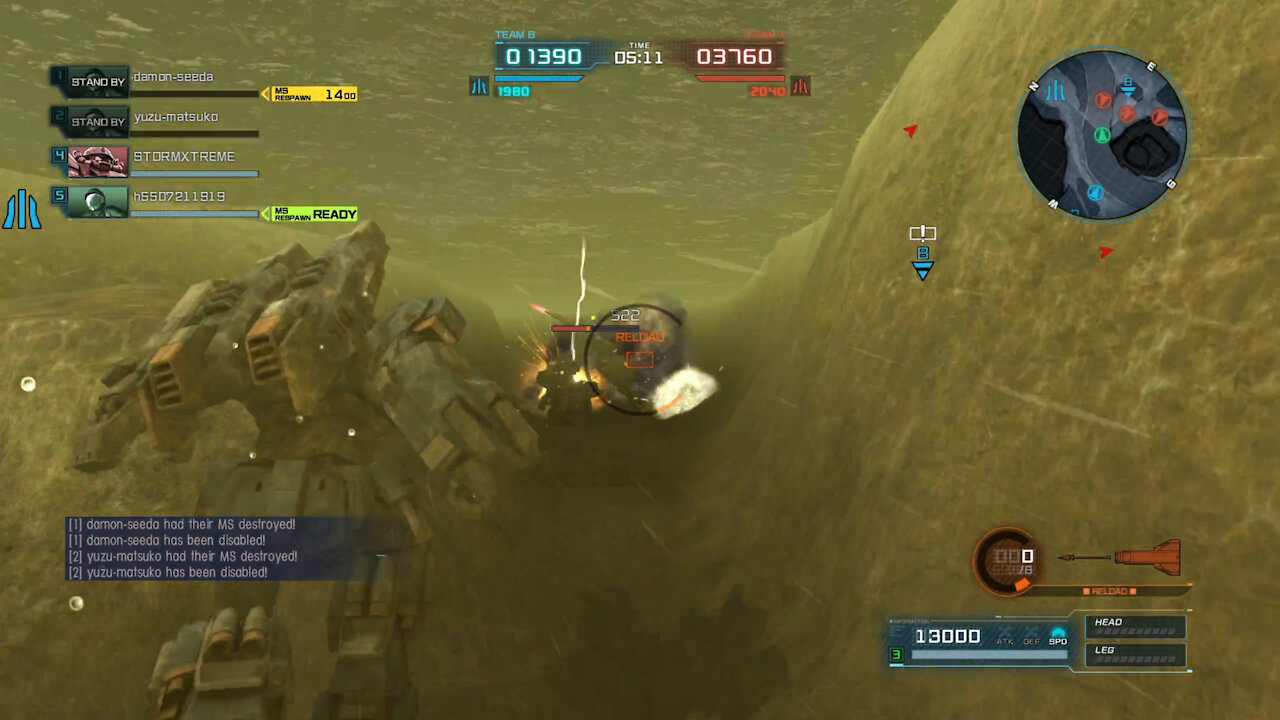 Aqua Gundam First Try - Mobile Suit Gundam Battle Operation 2 Gameplay