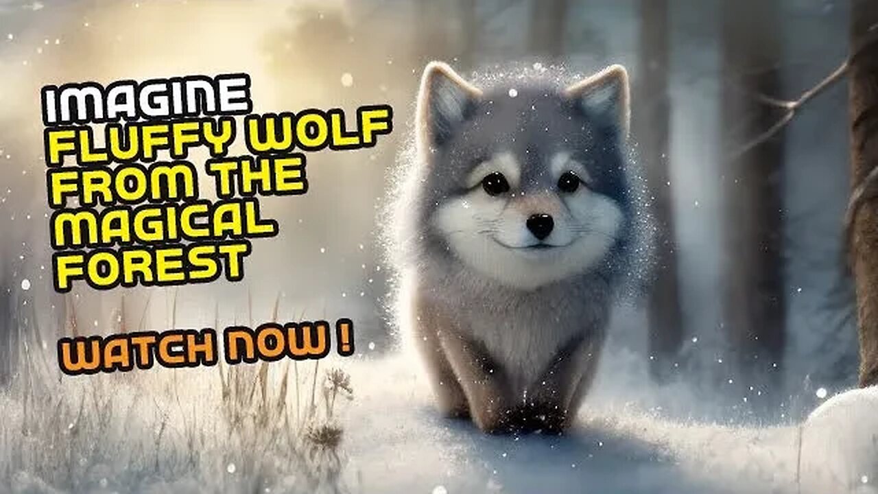 FLUFFY WOLF FROM THE MAGICAL FOREST, ( AI ART, AI GENERATORS ) @MIX_IMAGI