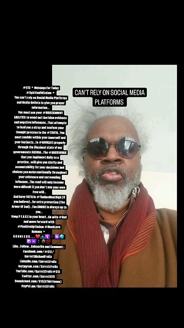 CAN'T RELY ON SOCIAL MEDIA PLATFORMS