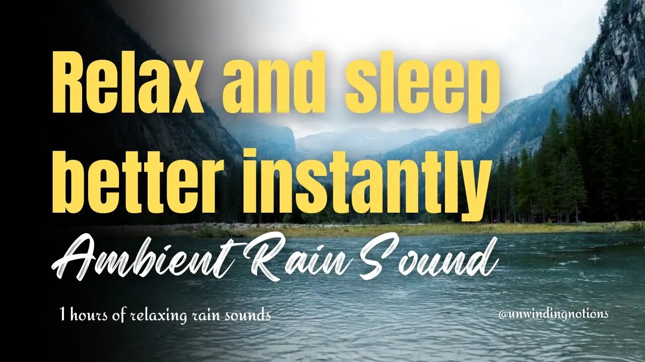 Gentle Rain Ambient Sound I Ambient Rain Sounds for Sleep and Relaxation