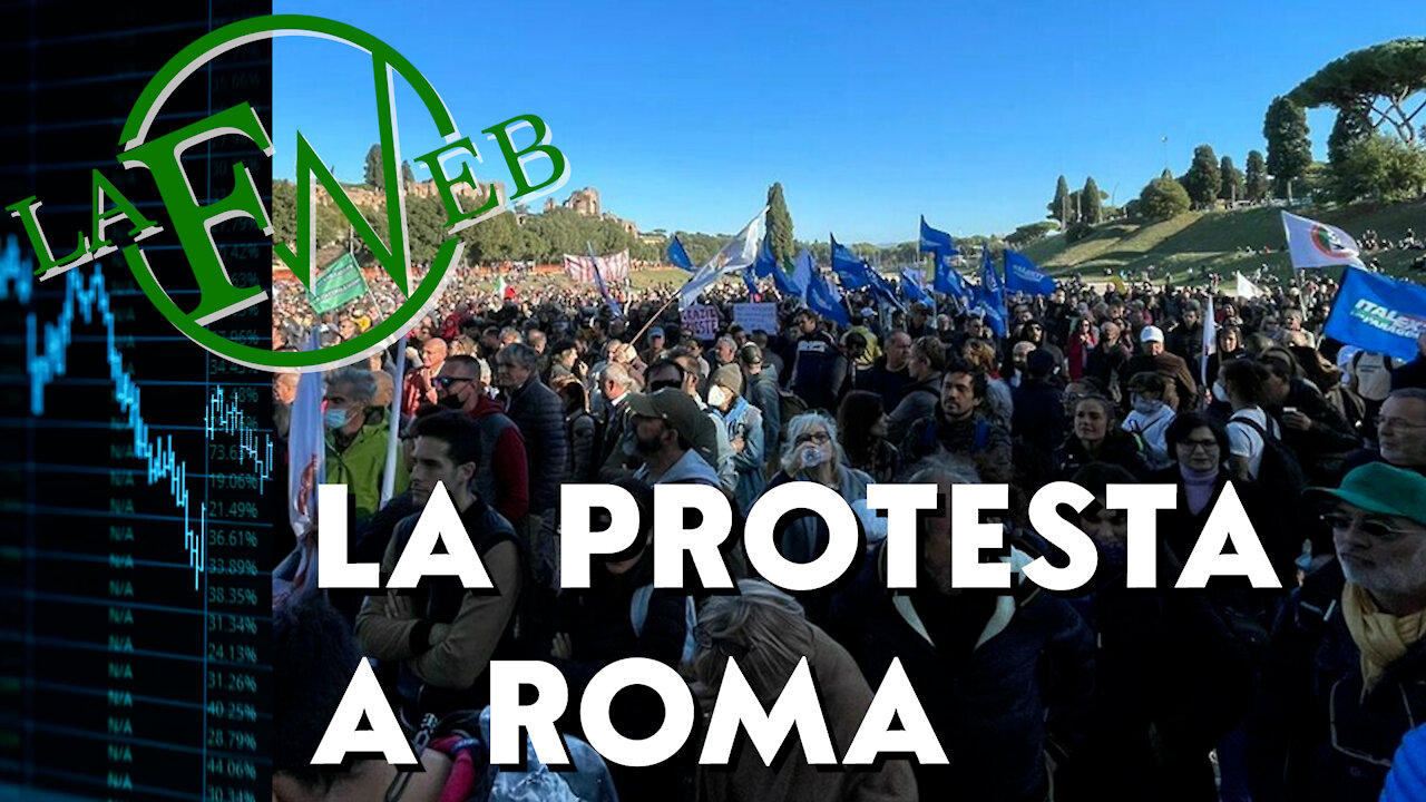 La protesta a Roma, il popolo del Circo Massimo