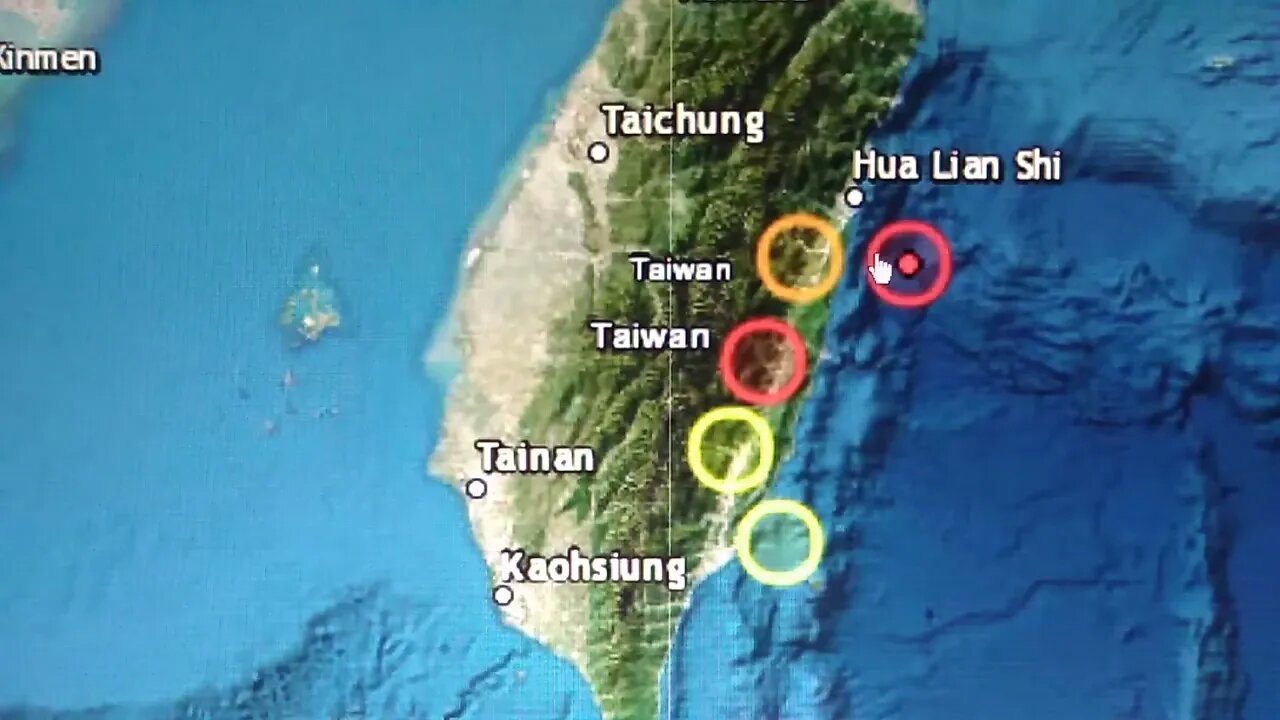 6.0 Earthquake Taiwan . Watch For High Waves. 12/14/2022