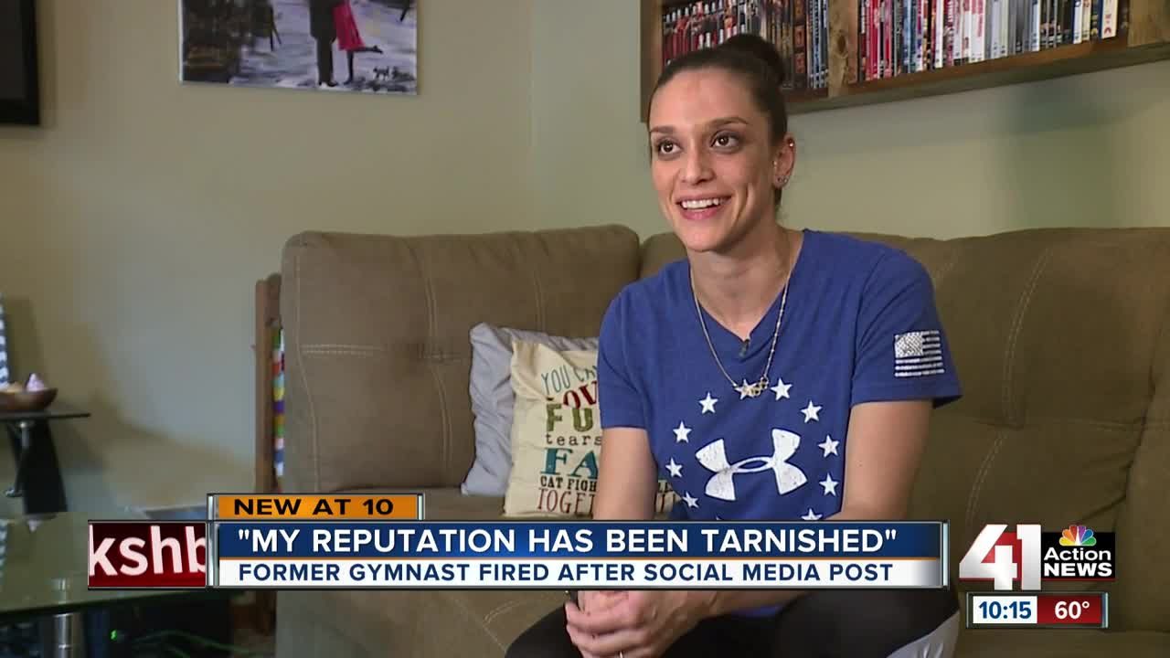 Former gymnast fired after social media post