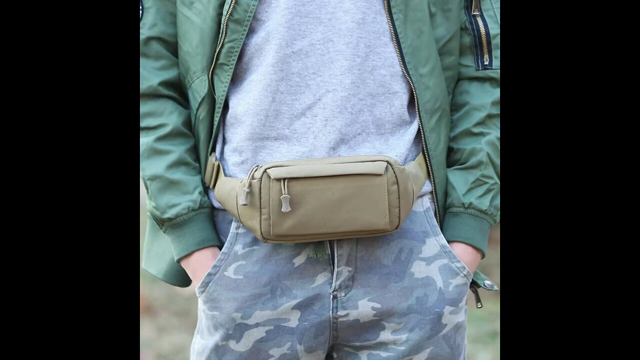 Men's Waist Bag Tactical Pouch Men Shoulder Belt Bags