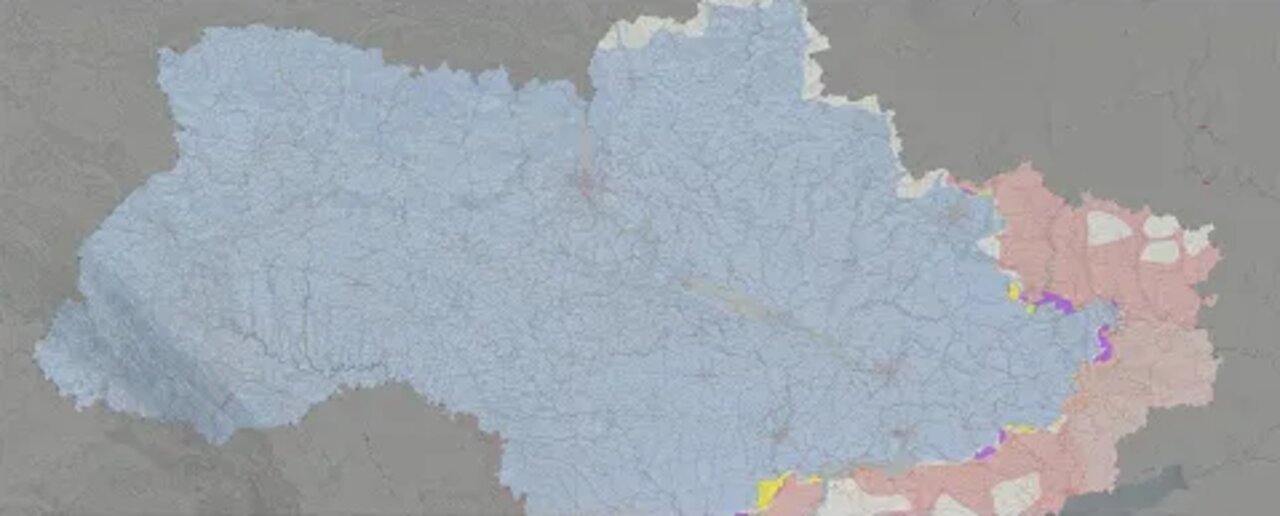 Ukrainian map of military operations