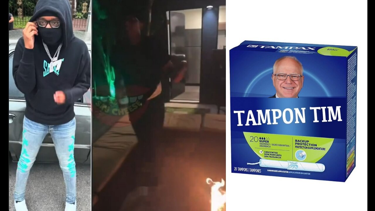 Kwik-E-Mart Kamala chooses Tampon Tim, Rapper comes up with the dumbest chaallenge.