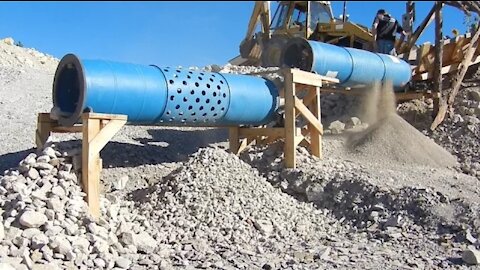 Plastic Drum Trommel Screen Rock Separator