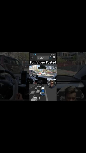 Tesla full self drive gets stuck…fail #fsd #teslamodel3 #teslafsd #electriccar #car #fsdbeta