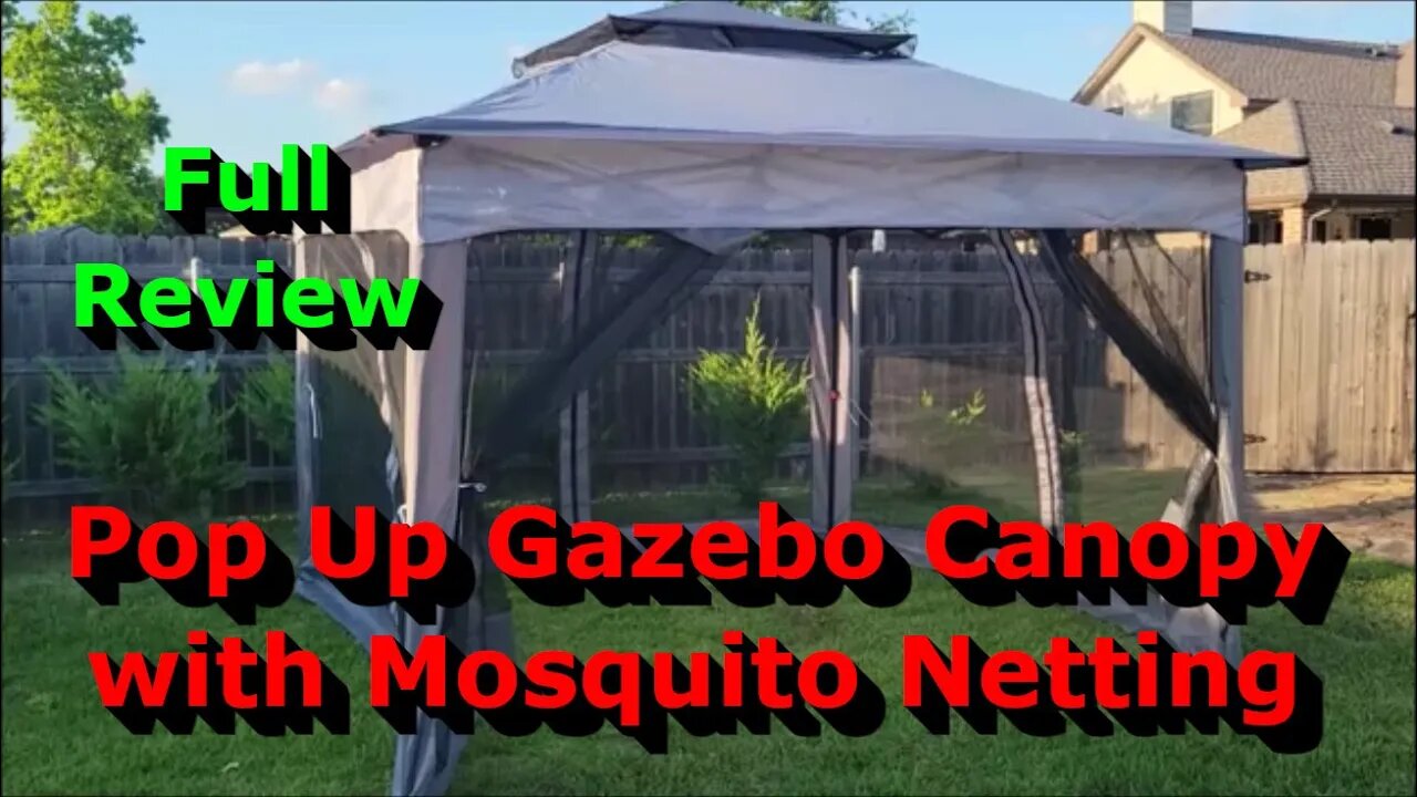 Full Review - Pop Up Gazebo Canopy with Mosquito Netting