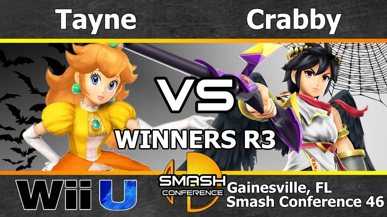 Tayne (Peach) vs. Crabby (Dark Pit) - SSB4 Winners R3 - SC46
