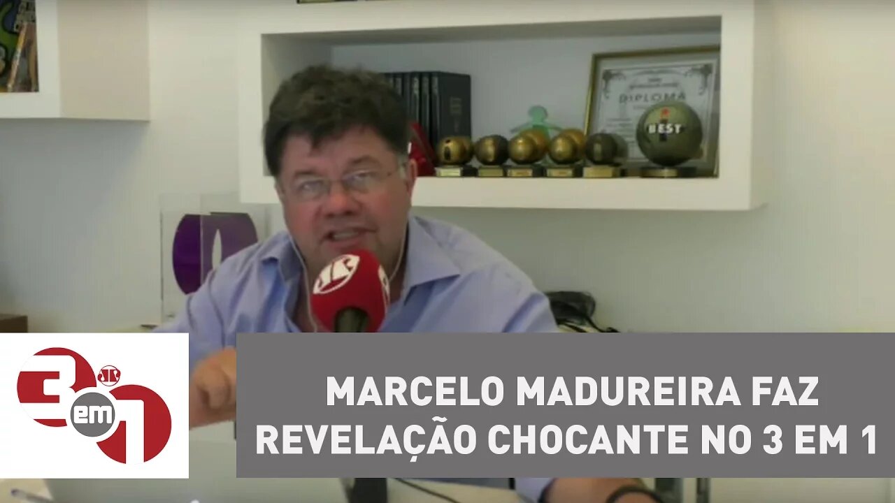 Marcelo Madureira faz revelação chocante no 3 em 1