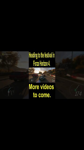 Heading to the Festival in Forza Horizon 4