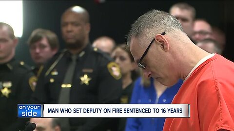 Man who set Portage Co. deputy on fire sentenced to 16 years