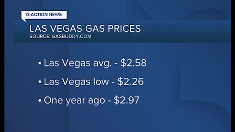 Las Vegas gas prices up slightly this week