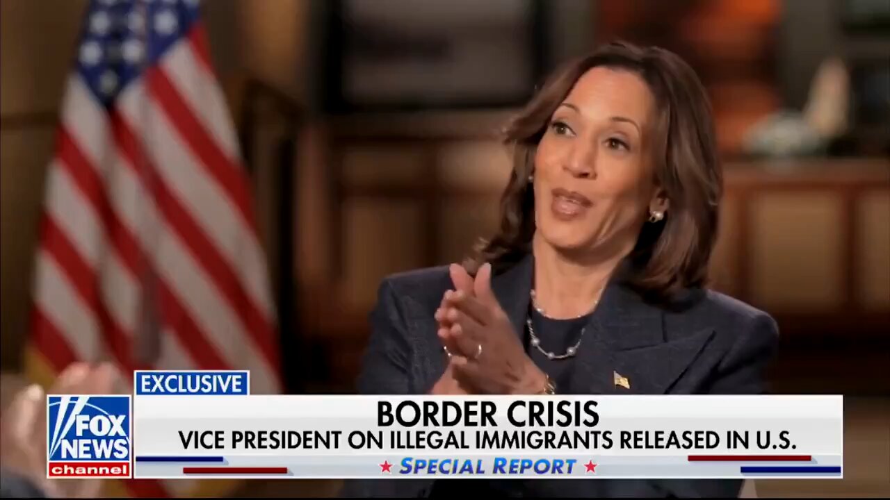 JUST IN: Kamala Harris loses it after Bret Baier calls her out for not protecting the southern bord