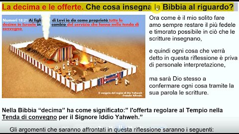 📖 La decima e le offerte. Che cosa insegna la Bibbia al riguardo?