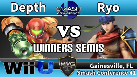 Depth (Samus) vs. MVG|Ryo (Ike) - SSB4 Winners Semis - Smash Conference 41