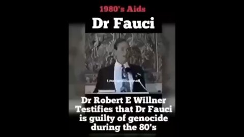 Fauci Caused the AIDS Pandemic Deaths