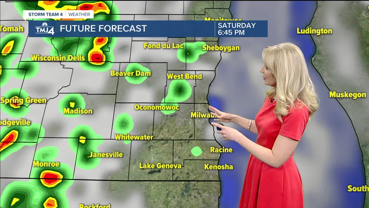 Partly cloudy, hot start to the weekend