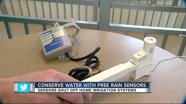 Conserve water with free rain sensors