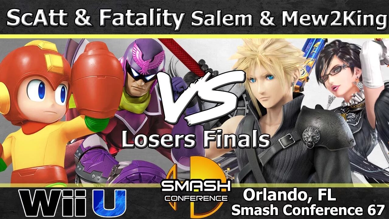 MVG|ScAtt & Fatality vs. CT|Salem & FOX MVG|Mew2King - Wii U Doubles Grand Finals - SC:67