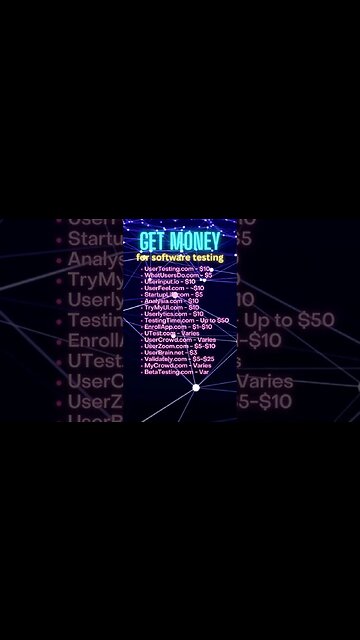 Earn Money for Software Testing #shorts #list #sidehustle #earnmoneyonline