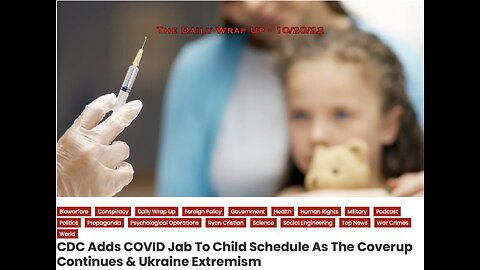 CDC Votes 15 - 0 To Add Covid Shot To The Child Vaccine Schedule