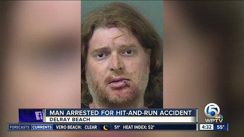 Driver arrested after Delray Beach police car, pedestrian hit