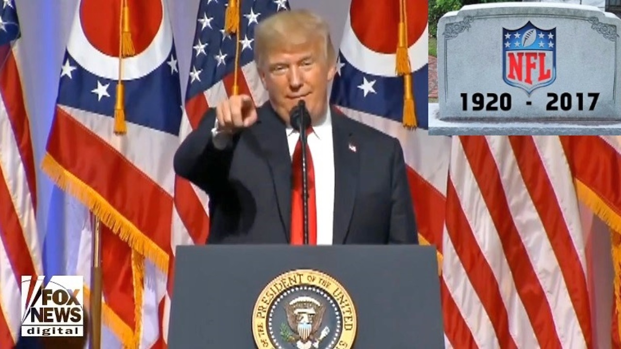 Trump rips ESPN, CBS for not airing national anthem