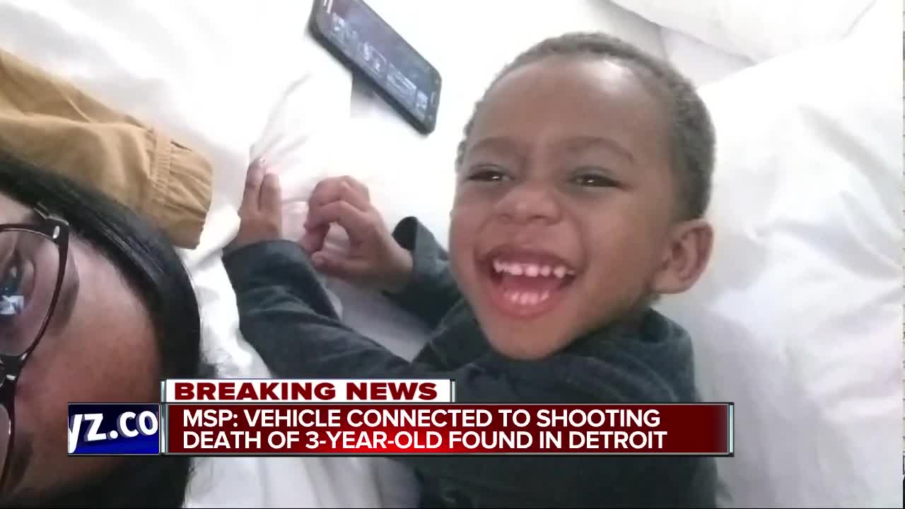 MSP: Vehicle connected to shooting death of 3-year-old found in Detroit