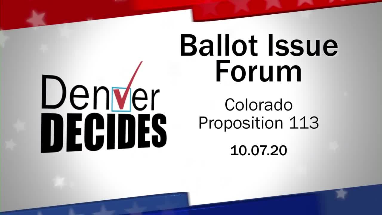 Denver Decides forum: Proposition 113 — National Popular Vote