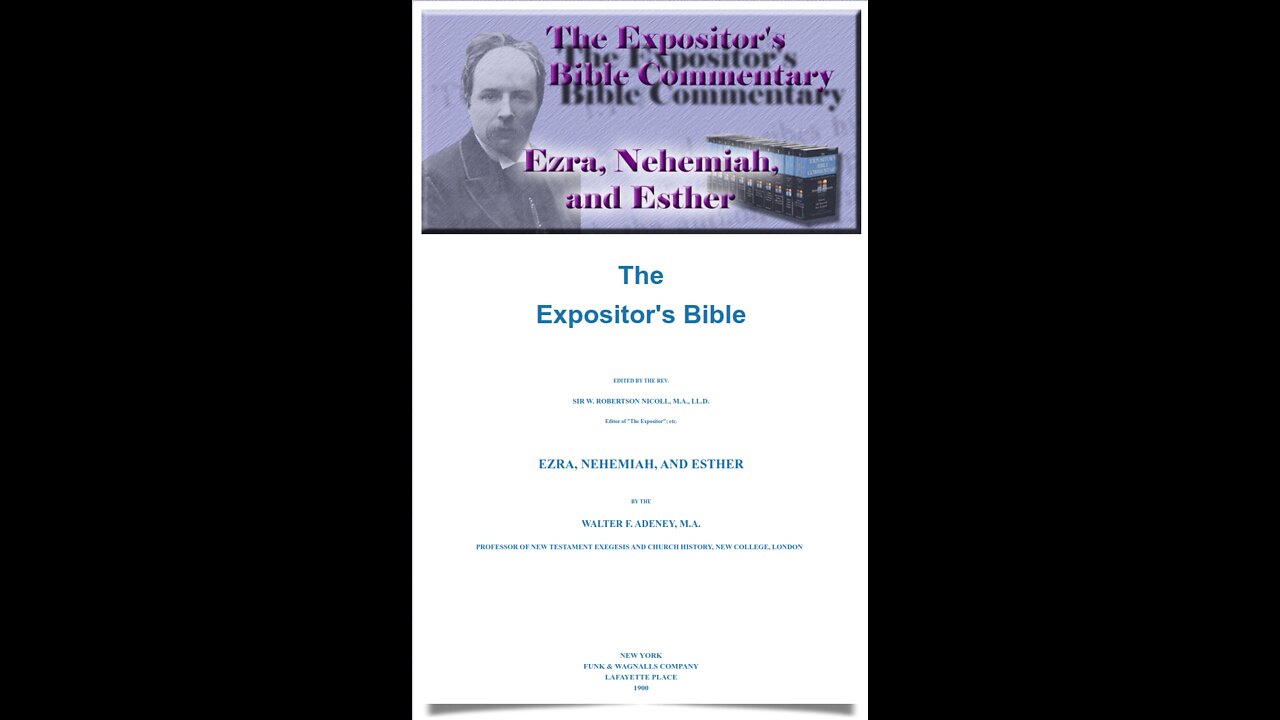 The Exposition's Bible, Ezra, Nehemiah, and Esther by Walter Frederic Adeney, Chapter 35