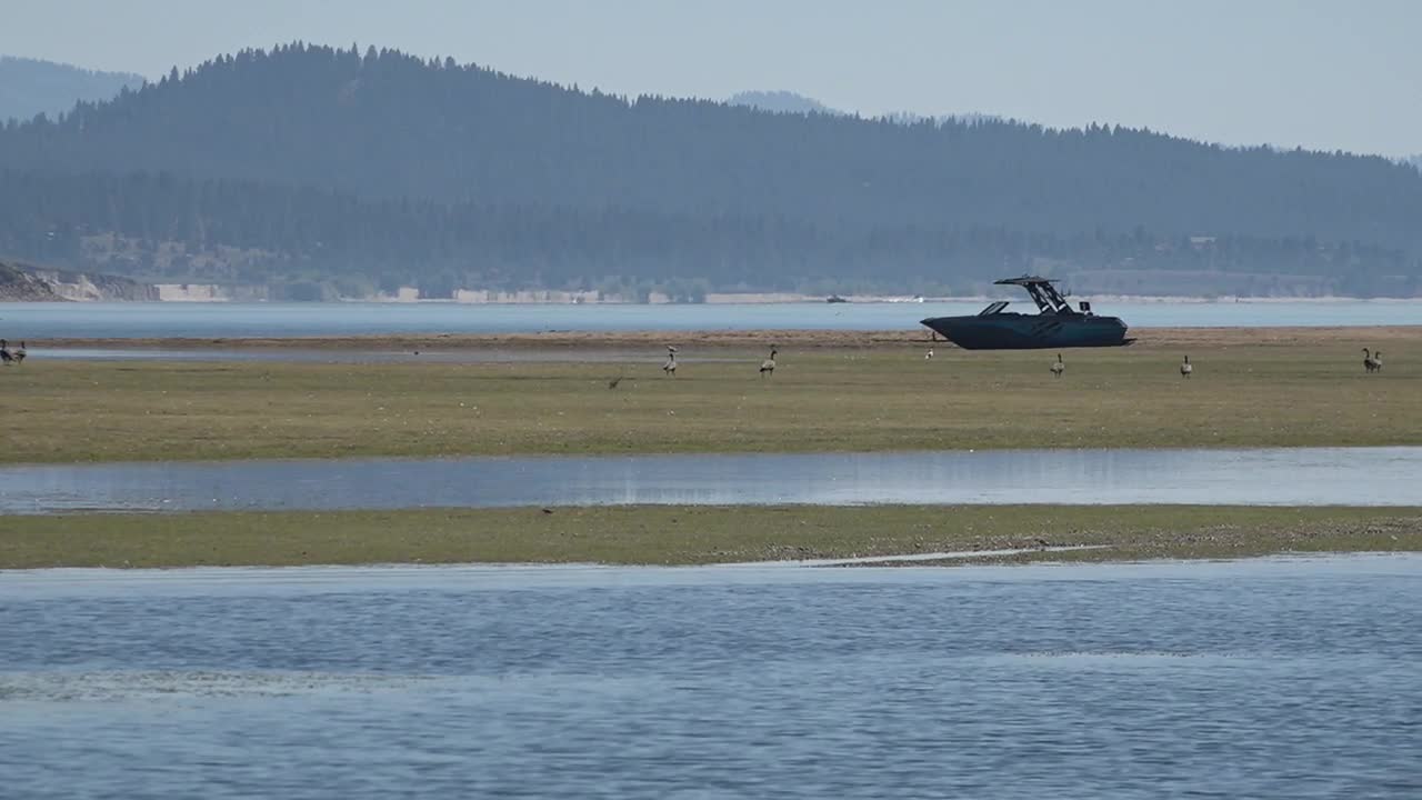 Boat stuck on a sandbar in Lake Cascade causes owner nightmares