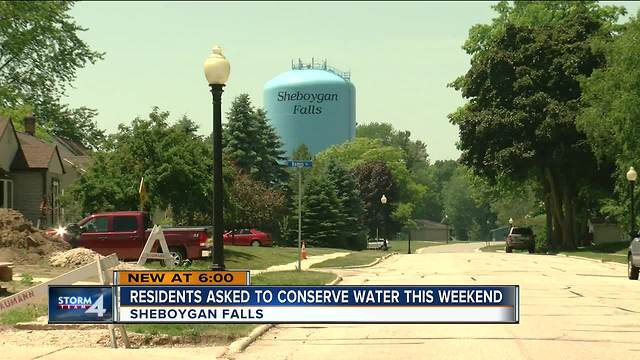 Sheboygan Falls asks residents to limit water usage during hot weekend