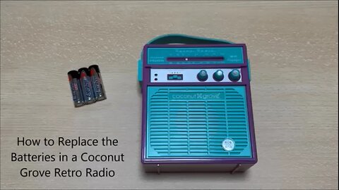 How to Replace the Batteries in a Coconut Grove Retro Radio