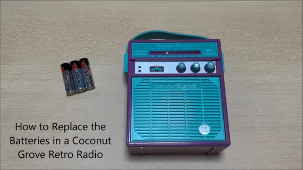 How to Replace the Batteries in a Coconut Grove Retro Radio