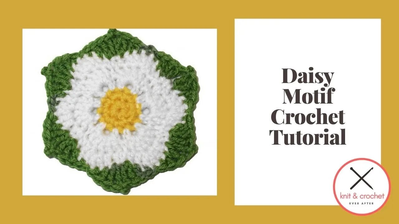 Left Hand Motif of the Month: July 2013 Floral Daisy Motif Crochet Tutorial