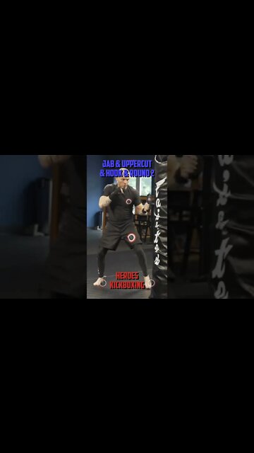 Heroes Training Center | Kickboxing "How To Double Up" Jab & Uppercut & Hook & Round 2 | #Shorts