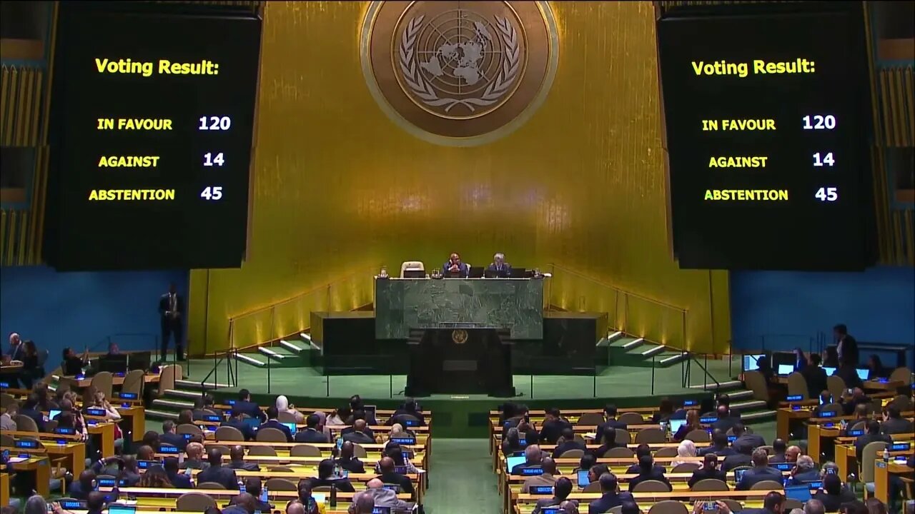 The vote on the Jordan Resolution for the Israel-Gaza war has been adopted