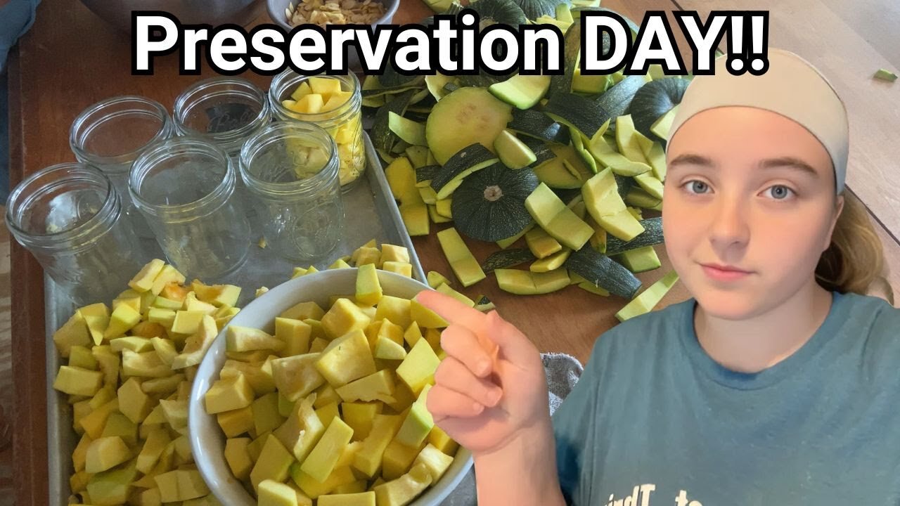 We Spent The Day PRESERVING FOOD From The Homestead!