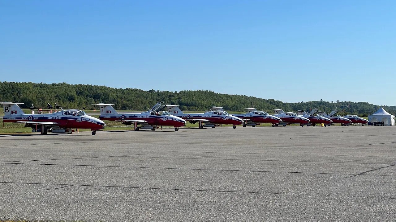 Ottawa air show, Friday September 15th, 2023 10am airplanes arriving and practicing today