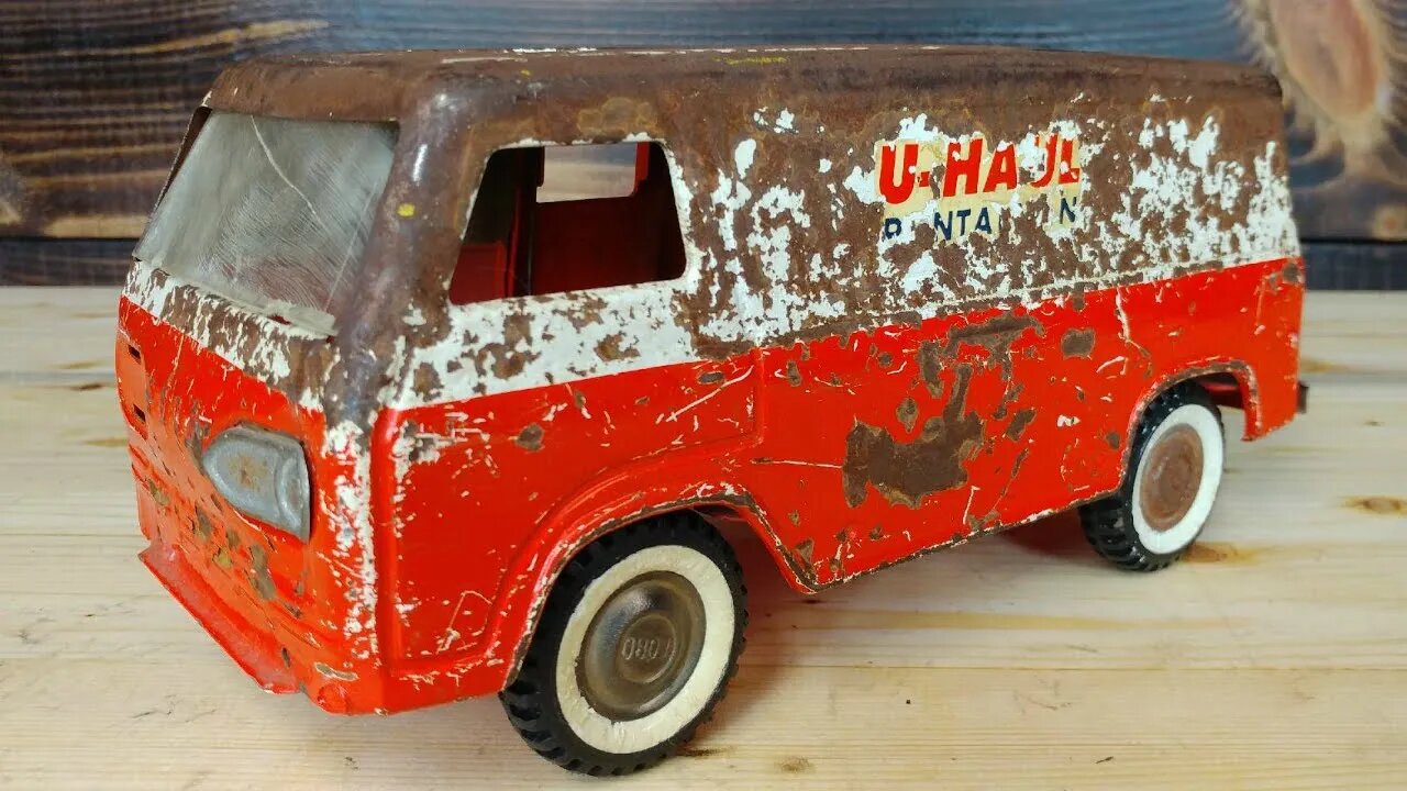 Rusty 1960's Nylint Ford Econoline U Haul Van Restoration