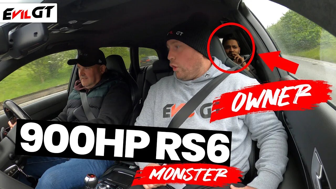 Driving INSANE 900bhp AUDI RS6 *1300Nm Torque* in the RAIN!!