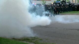 Officers use gas to disperse Milwaukee protesters after gathering declared 'unlawful' by police