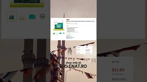 Bbluv, Yumi, Anti Spill Silicone Plate And Spoon, 4+ Months, Green, 1 Set