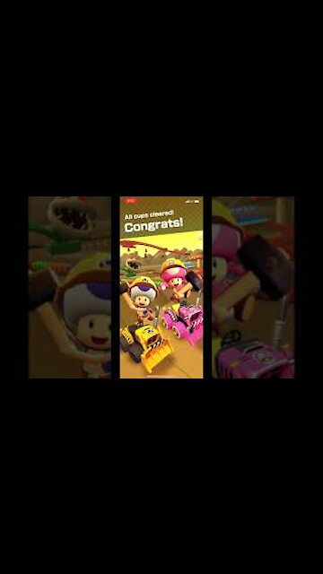 Mario Kart Tour - Cups All Cleared Animation (Trick Tour Ending Cutscene)