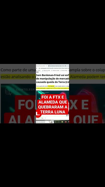 ENTENDA COMO A ALAMEDA MATOU A TERRA LUNA , MANIPULACAO SHORT