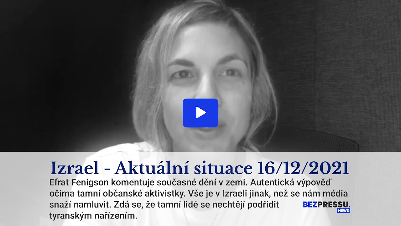 Izrael - Aktuální situace 16/12/2021