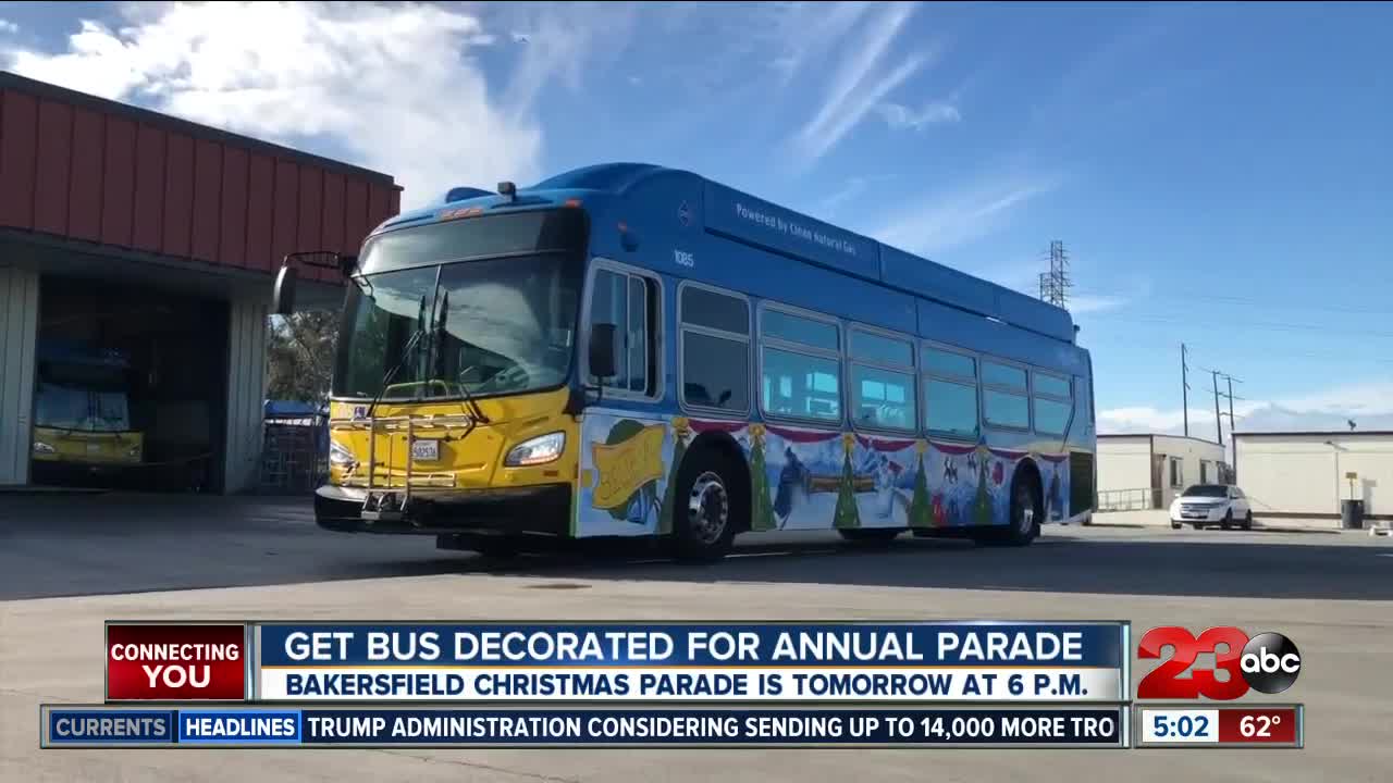 GET bus decorated for annual parade